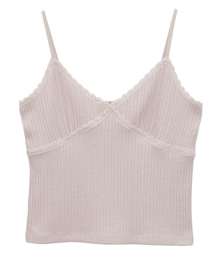 earth music&ecology「アイレットレースキャミ」|キャミソール|