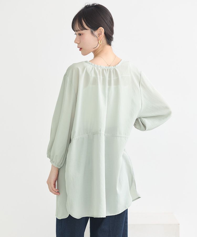 earth music&ecology「ふんわりスリーブドロストシャツ」|シャツ・ブラウス|