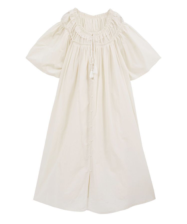 earth music&ecology「ギャザーロングワンピース」|ワンピース|