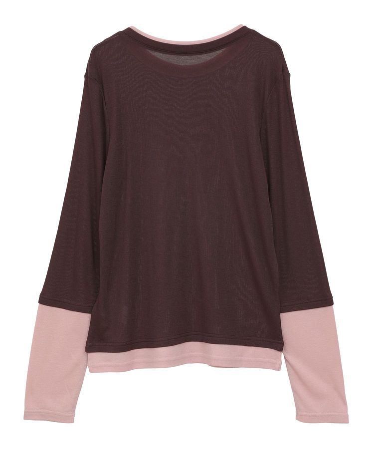 earth music&ecology「レイヤードシアープルオーバー」|Tシャツ・カットソー|