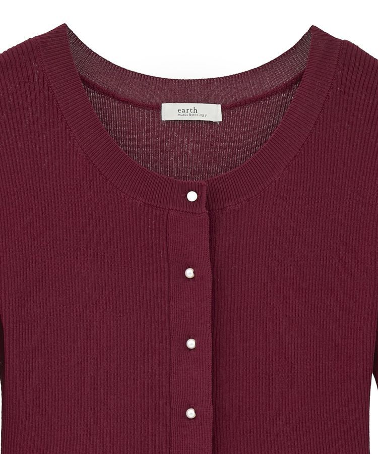 earth music&ecology「ペプラムニットカーディガン」|カーディガン|