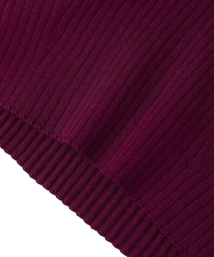 earth music&ecology「ランダムリブボトルネックノースリーブニット」|ニット・セーター|