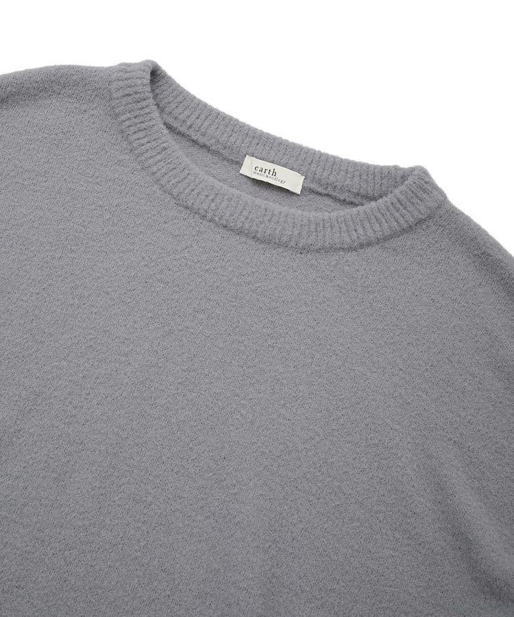 earth music&ecology「パウダーシャギーシャーリングニットミニワンピース」|ワンピース|