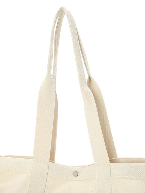  「andmikka.キャンバススクエアビッグトート」|ハンドバッグ|