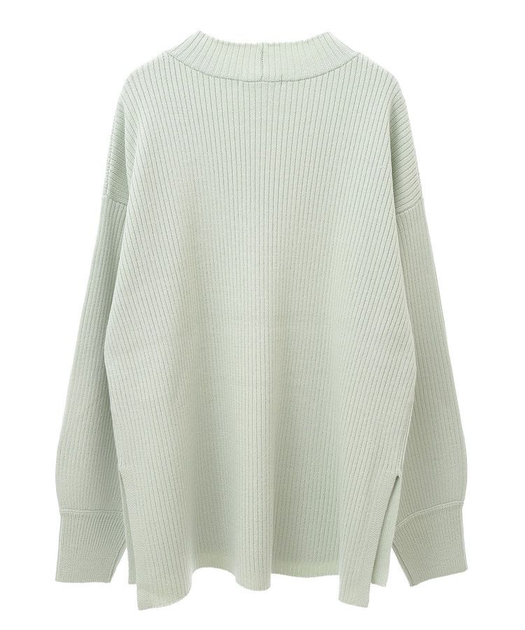 Green Parks「洗えるボトルネックリブニットプルオーバー」|ニット・セーター|