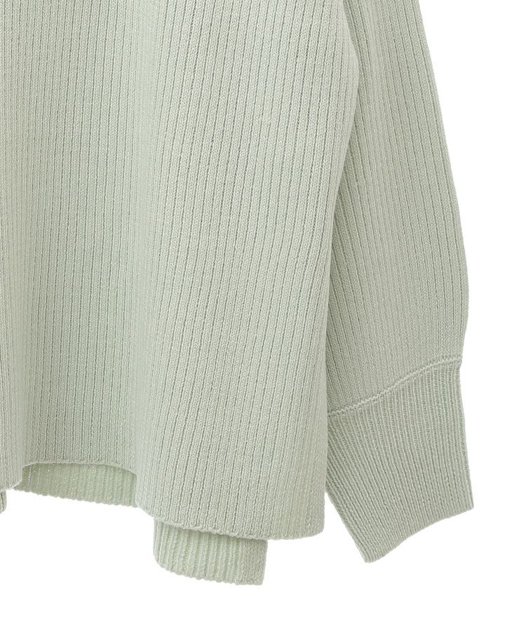 Green Parks「洗えるボトルネックリブニットプルオーバー」|ニット・セーター|