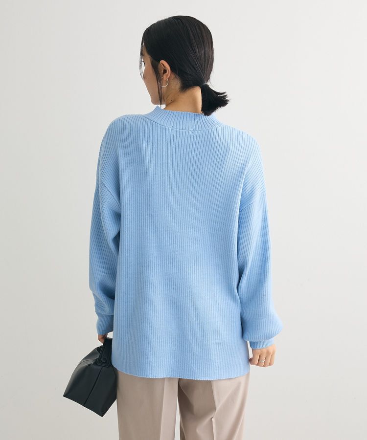 Green Parks「洗えるボトルネックリブニットプルオーバー」|ニット・セーター|