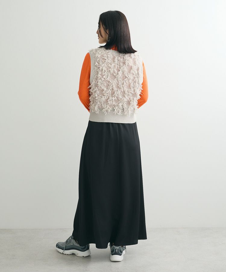 Green Parks「フリンジニットベスト」|ベスト・ジレ|