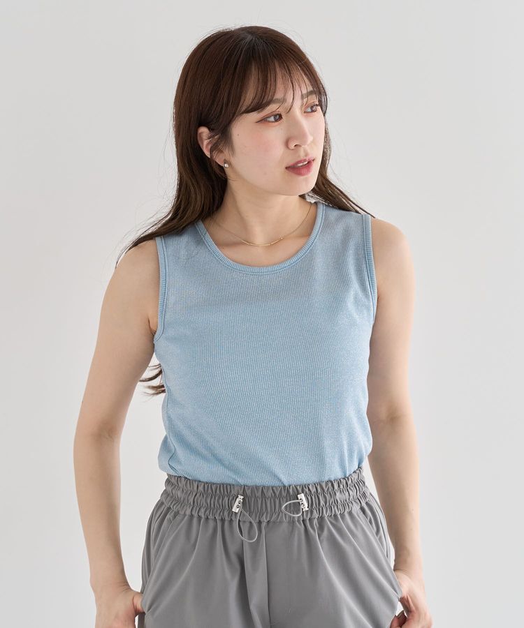 Green Parks「・Petit Fleur ラメリブタンクトップ」|インナー|