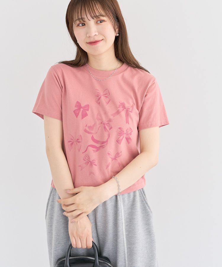 Green Parks「・DOUBLE FLAGS リボンpt TEE」|Tシャツ・カットソー|