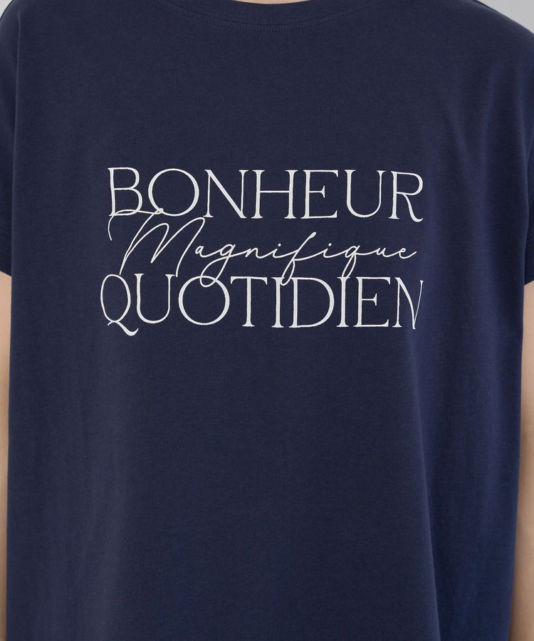 Green Parks「フレンチスリーブ筆記体ロゴチュニック」|チュニック|