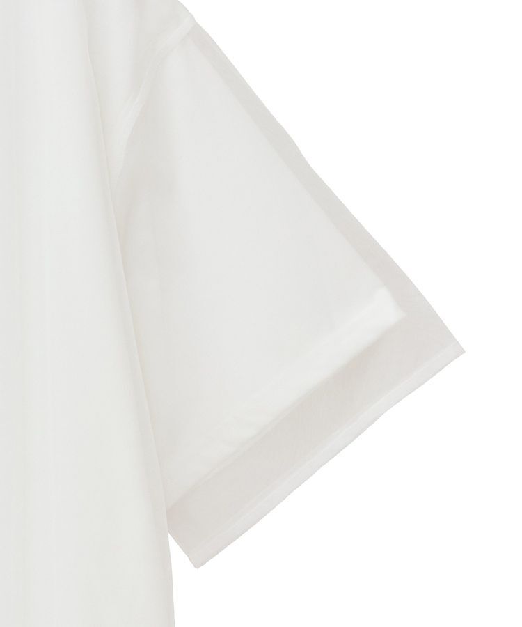 Green Parks「チュールドッキングバルーン5分袖プルオーバー」|Tシャツ・カットソー|