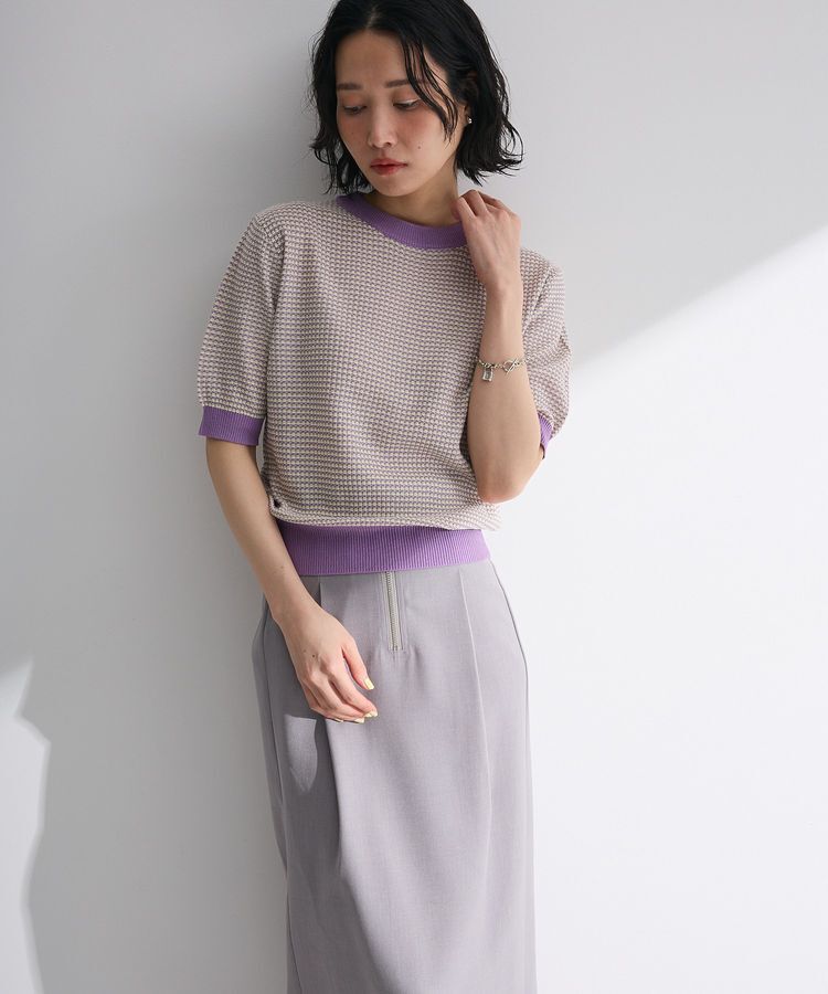 Green Parks「・swing by マルチカラージャカードニット」|Tシャツ・カットソー|