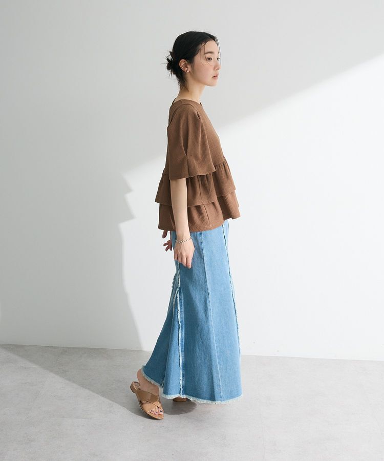 Green Parks「・PetitFleur 2wayダイヤ柄プルオーバー」|Tシャツ・カットソー|