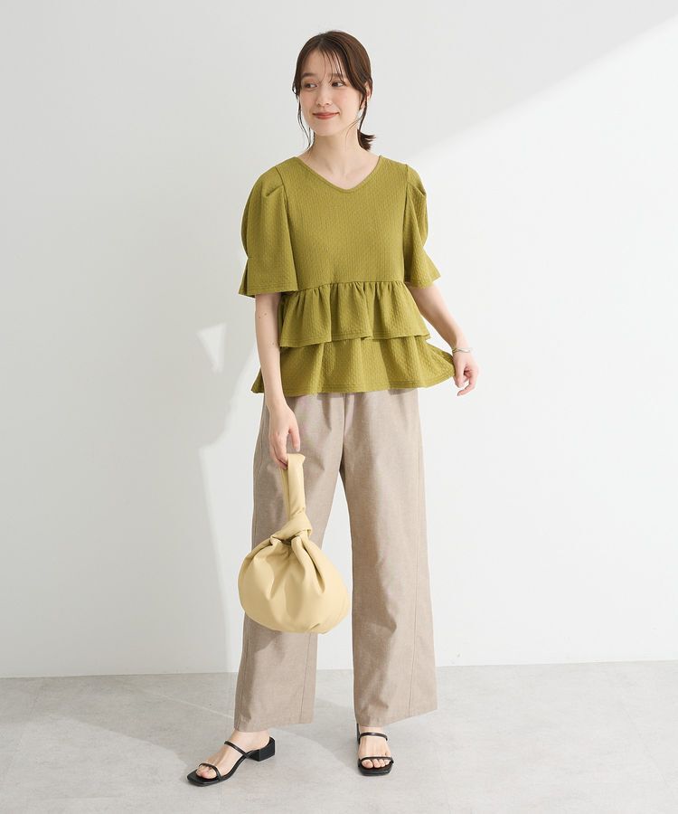 Green Parks「・PetitFleur 2wayダイヤ柄プルオーバー」|Tシャツ・カットソー|