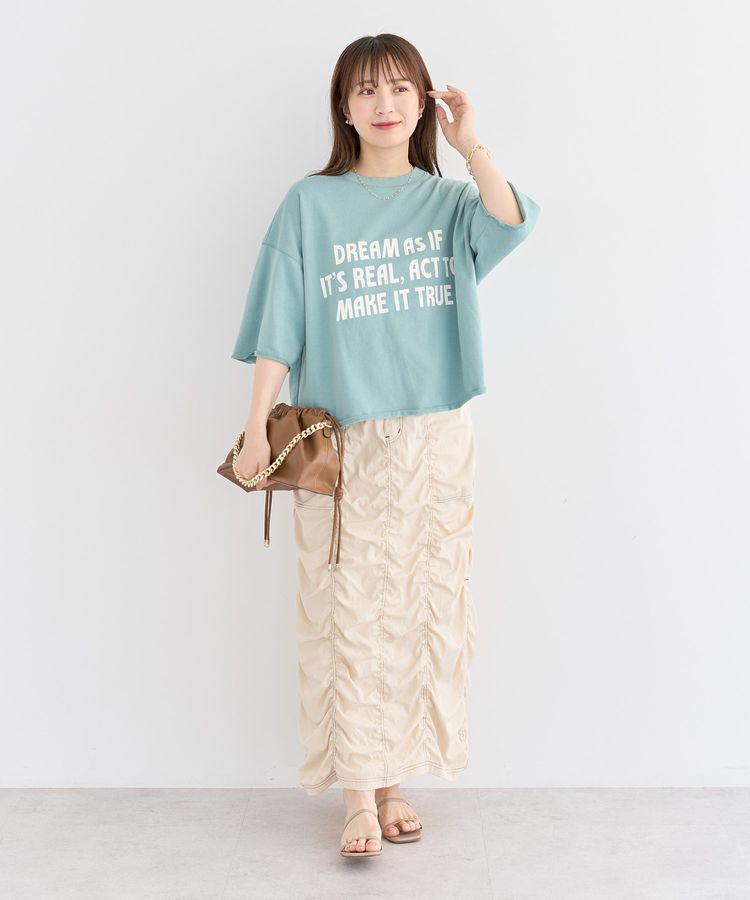 Green Parks「・SUGAR SPOON 配色stギャザースカート」|タイト|