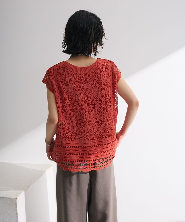 armonia「SET2点クロシェプルオーバー+タンクトップ」|Tシャツ・カットソー|