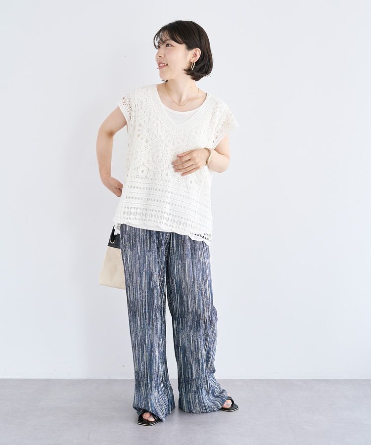 armonia「SET2点クロシェプルオーバー+タンクトップ」|Tシャツ・カットソー|