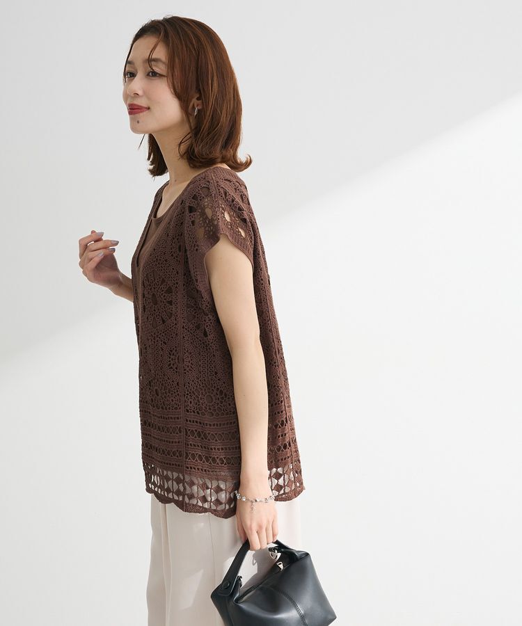 armonia「SET2点クロシェプルオーバー+タンクトップ」|Tシャツ・カットソー|