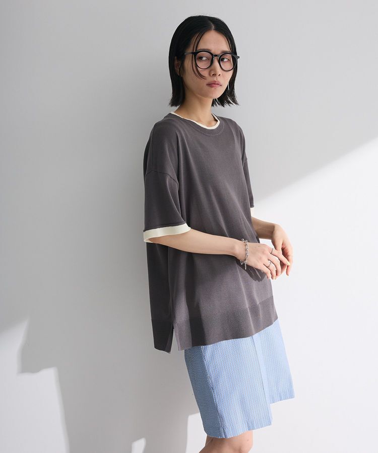 Green Parks「冷やっとすずやかレイヤーニットプルオーバー」|ニット・セーター|