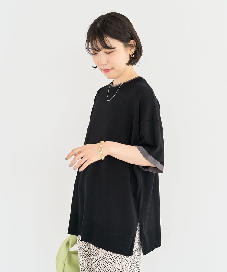 Green Parks「冷やっとすずやかレイヤーニットプルオーバー」|ニット・セーター|