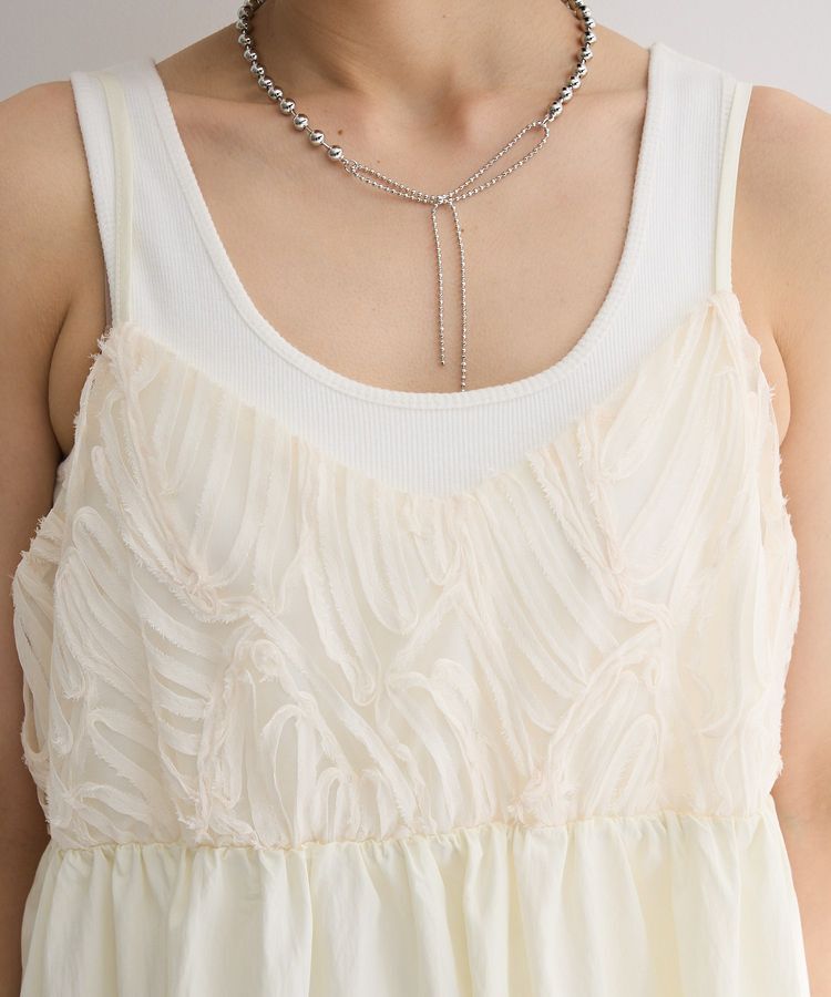 Green Parks「テープ刺繍ビスチェ」|キャミソール|