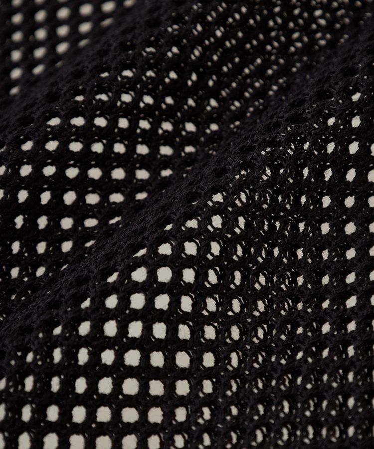 Green Parks「COLDSTONE/襟付きメッシュニットプルオーバー」|ニット・セーター|