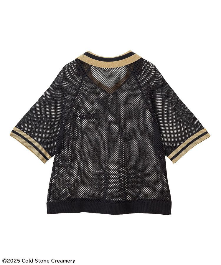 Green Parks「COLDSTONE/襟付きメッシュニットプルオーバー」|ニット・セーター|