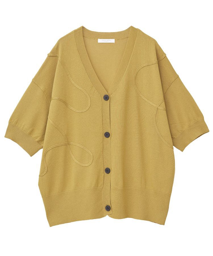 Green Parks「刺繍コードVネックカーディガン」|カーディガン|