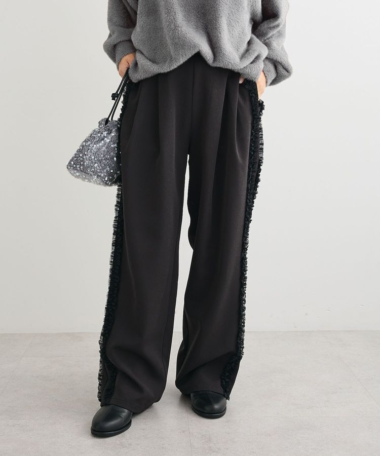 Green Parks「・swing by サイドフリルワイドパンツ」|その他|