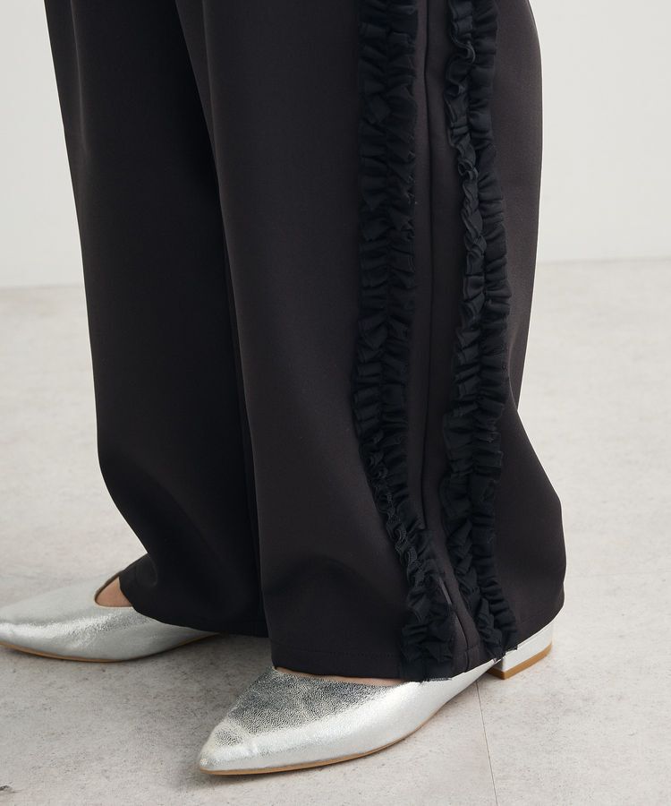 Green Parks「・swing by サイドフリルワイドパンツ」|その他|