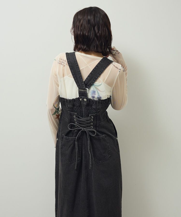 Green Parks「・SUGAR SPOON 2wayデニムジャンスカ」|ジャンパースカート|