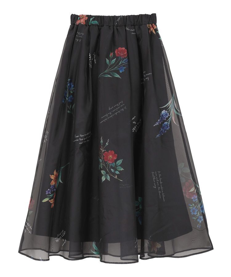 Green Parks「・SUGAR SPOON フラワーptシアーフレアスカート」|フレア|