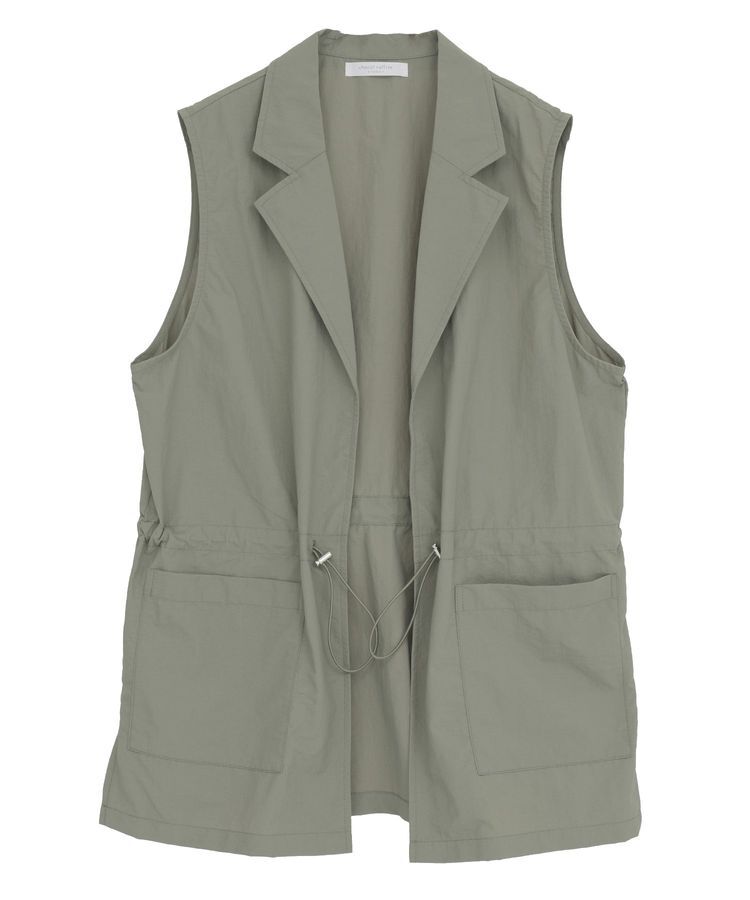 Green Parks「ウエストドロストナイロンベスト」|ベスト・ジレ|