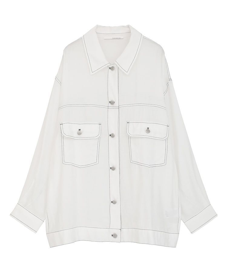 Green Parks「・ELENCARE DUE カラーステッチシアーGジャンⅡ」|テーラードジャケット|