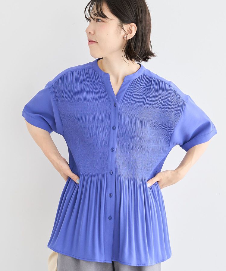 armonia「マジョリカプリーツスキッパーブラウス」|シャツ・ブラウス|