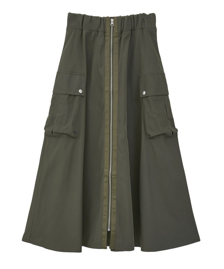 Green Parks「・SUGAR SPOON ミリタリーフレアスカート」|フレア|