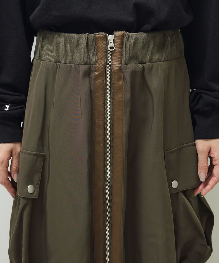 Green Parks「・SUGAR SPOON ミリタリーフレアスカート」|フレア|