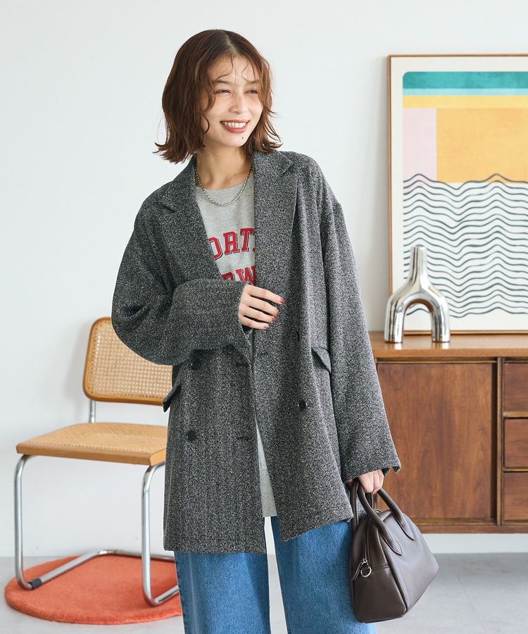 Green Parks「カレッジロゴ裏毛チュニック」|チュニック|