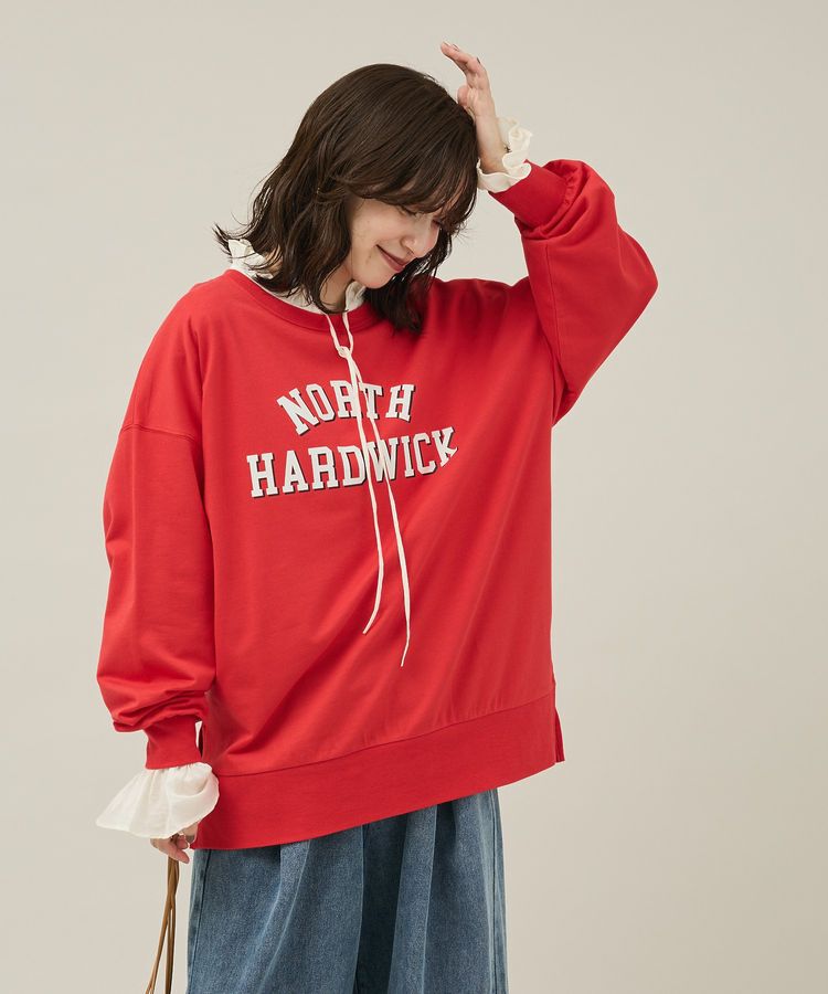 Green Parks「カレッジロゴ裏毛チュニック」|チュニック|