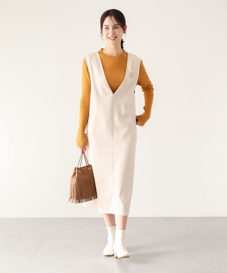 Green Parks「袖口金釦リブニットプルオーバー」|ニット・セーター|