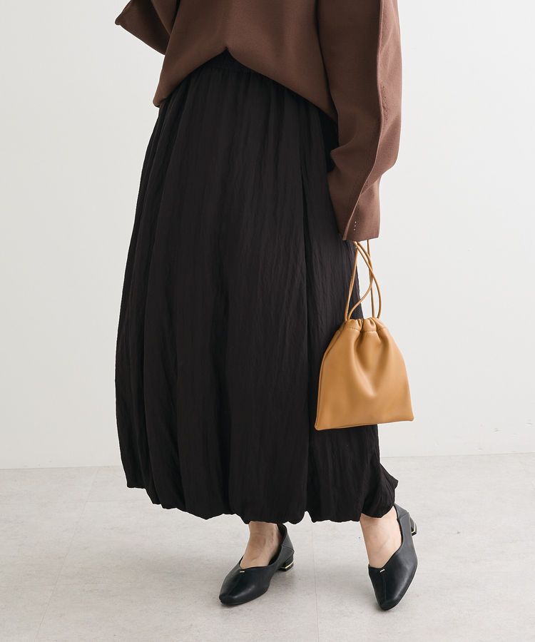 Green Parks「微光沢サテンバルーンスカート」|スカート|