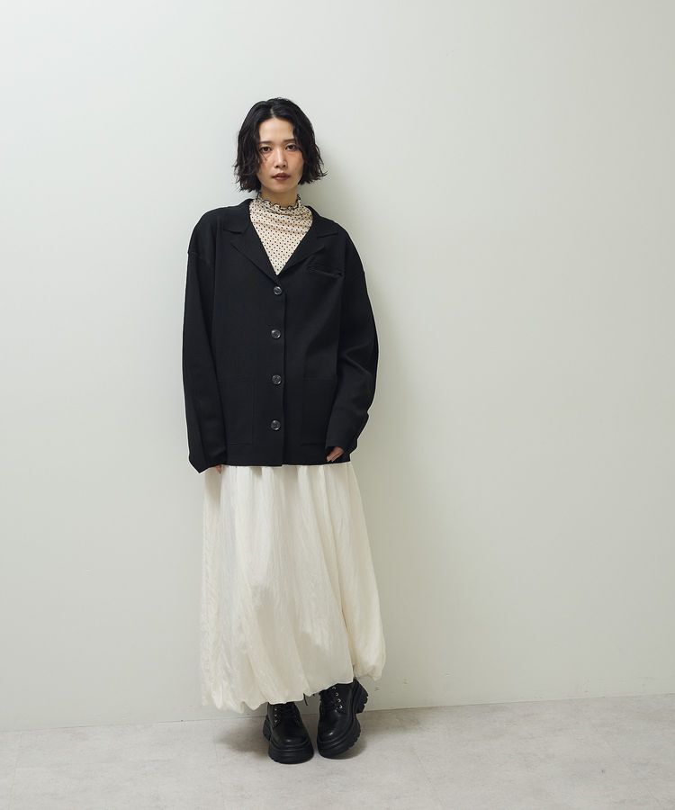 Green Parks「微光沢サテンバルーンスカート」|スカート|