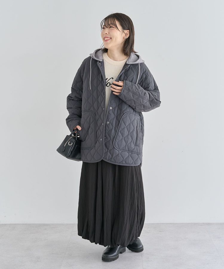 Green Parks「微光沢サテンバルーンスカート」|スカート|