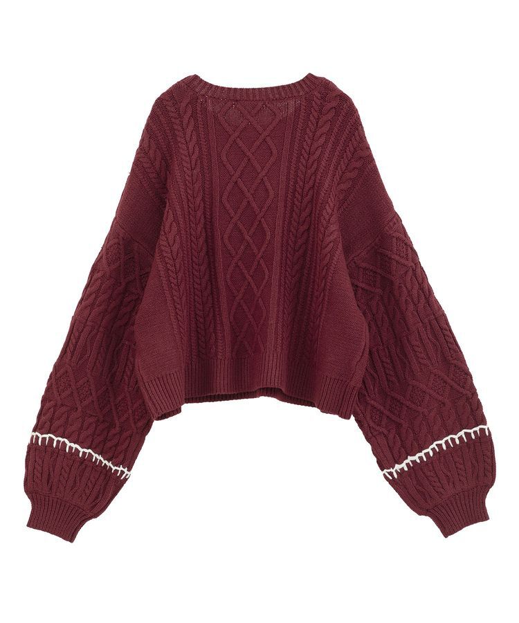 Green Parks「・ELENCARE DUE ハンドステッチケーブルニット」|ニット・セーター|