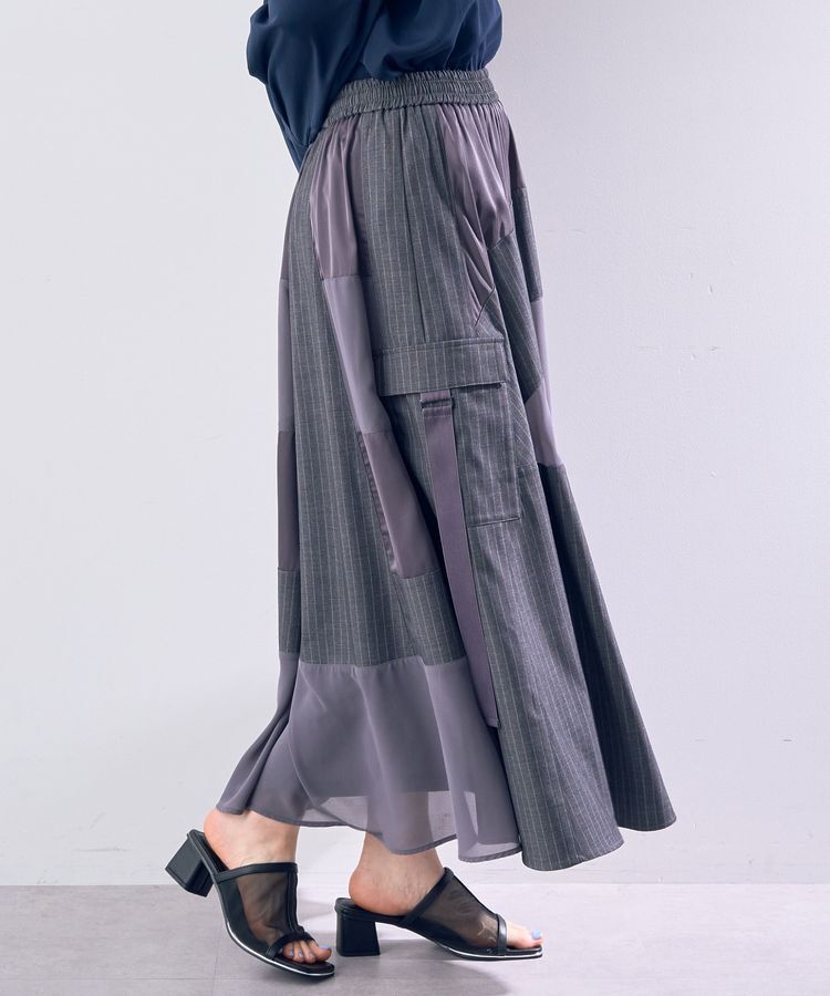 Editt by YECCA VECCA「異素材MIXデザインスカート」|スカート|