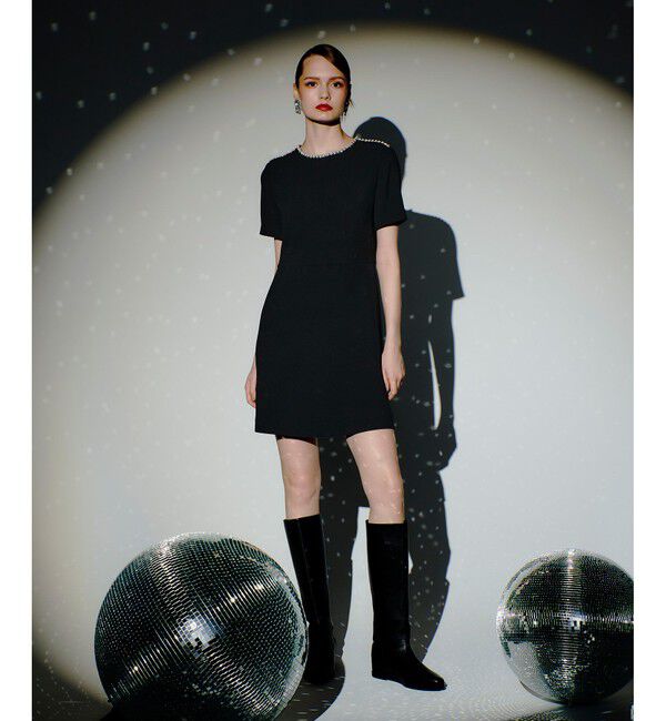 LOULOU WILLOUGHBY「【LOULOU WILLOUGHBY】ビジューミニワンピース」|ワンピース|