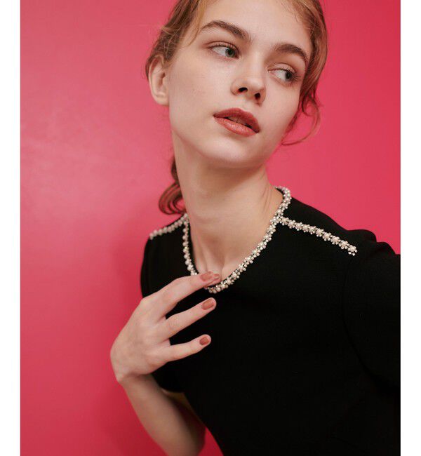 LOULOU WILLOUGHBY「【LOULOU WILLOUGHBY】ビジューミニワンピース」|ワンピース|