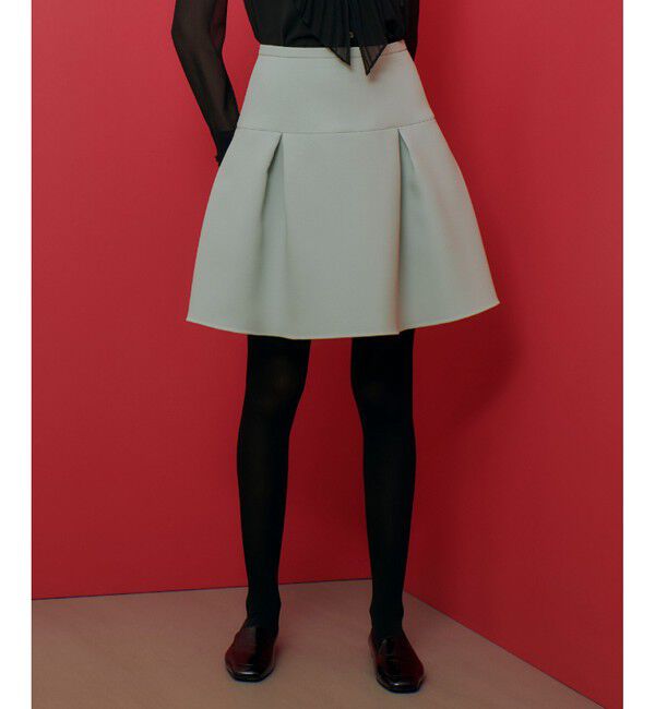 LOULOU WILLOUGHBY「【LOULOU WILLOUGHBY】トリプルクロスミニタックスカート」|スカート|