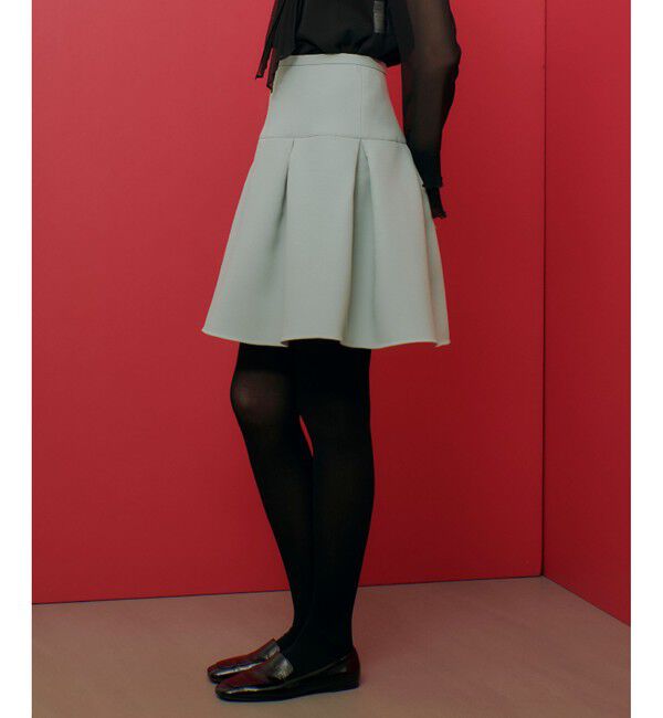 LOULOU WILLOUGHBY「【LOULOU WILLOUGHBY】トリプルクロスミニタックスカート」|スカート|